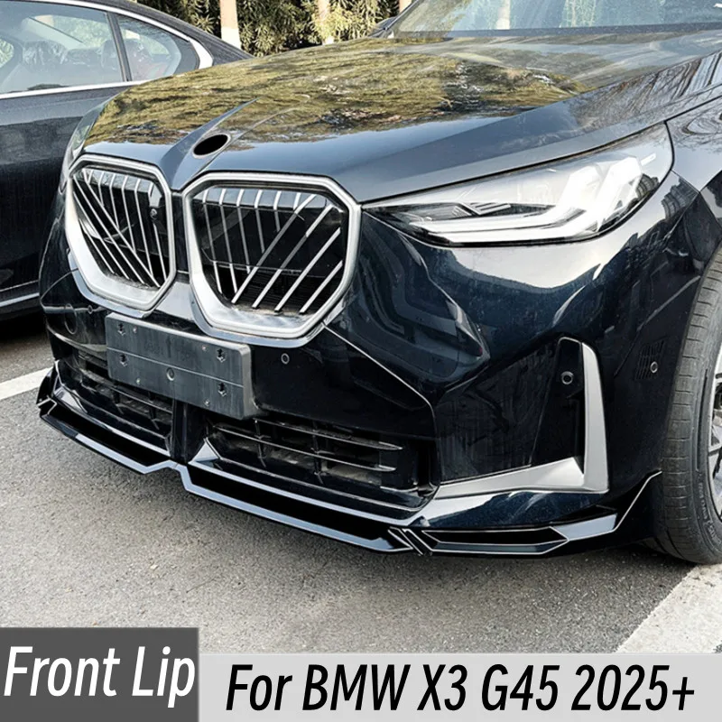 BMW X3 G45 2025 + 고품질 ABS 플라스틱 자동차 앞 범퍼 립 턱 스포일..