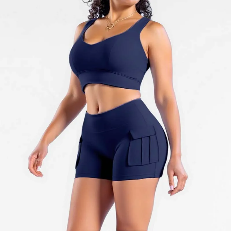 Ensemble Yoga Femme 2 Pièces : Brassière & Short