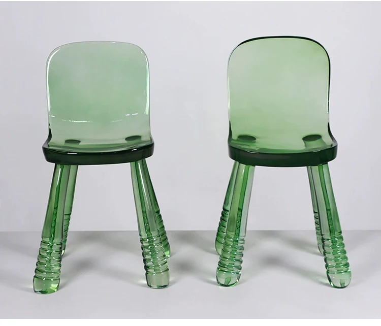 Description Picture 5 of itemLuxury Furniture Transparent Resin Chair Creative Crystal Dining Chair Living Room Chairs Leisure Chair Seat Home Accessories