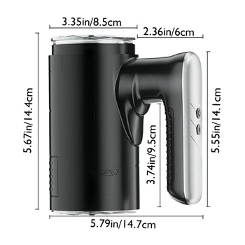 Masturbator For Men Automatic Telescopic Silicone Vagina Masturbation Anal Blowjob Oral Pussy Stimulator Sex Toys Adult Goods