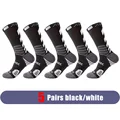 5 Pairs black white