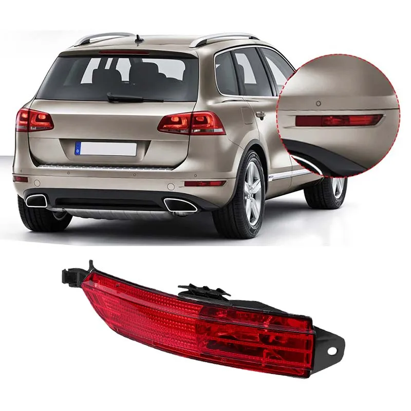 

Автомобильный отражатель заднего бампера для VW Touareg (тип 7P) 2011 2012 2013 2014 предусилитель задние сигнальные огни корпус красная линза