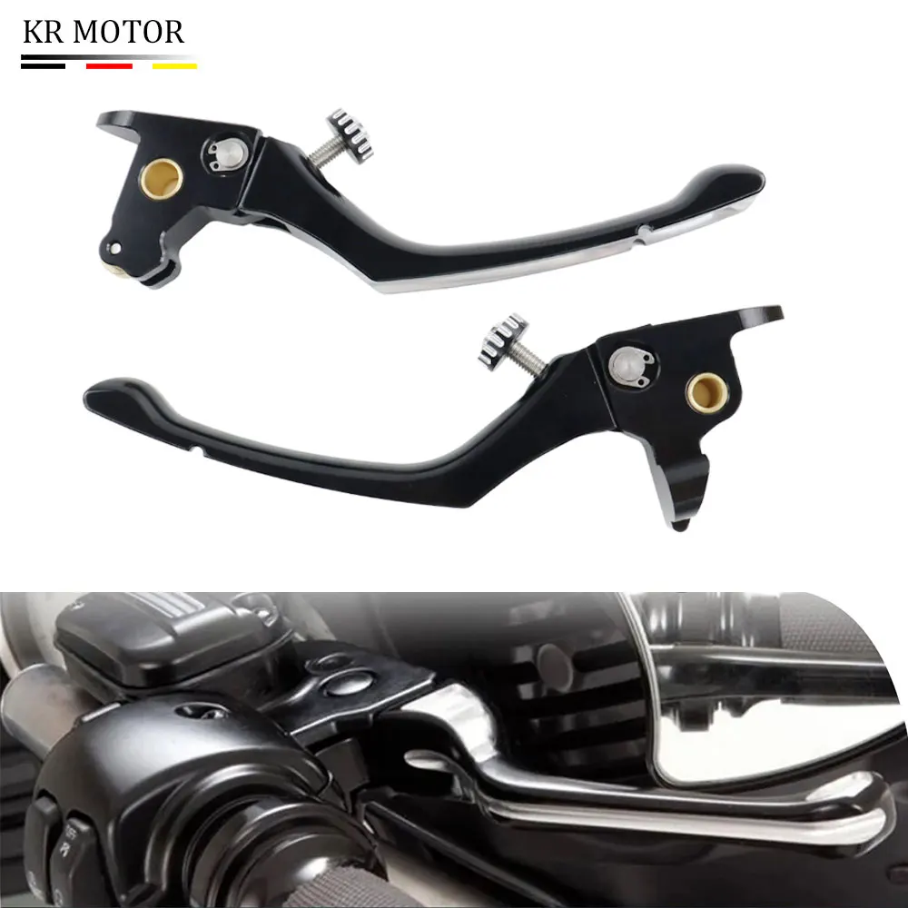 

Motorcycle Adjustable Brake Clutch Handle Levers For Harley Touring Street Glide CVO Road King Special FLHTCU FLHX 2014-2016