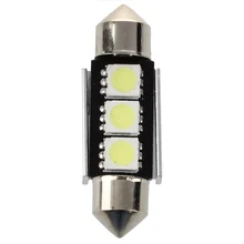 

10X 36Mm CANBUS Error Free 3 LED 5050 SMD 6418 C5W License Plate Dome Light Bulb