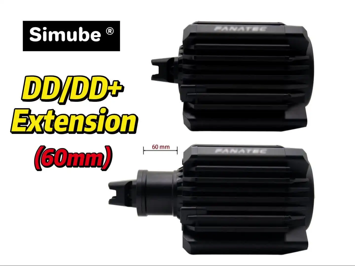 Simube Extension (60mm) for Fanatec ClubSpor DD/DD+ base Side