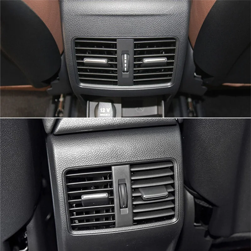 Pour MB A/B/GLA/CLA Classe C117 : W176 AMG Car-styling ABS Chromé Arrière Rangée Climatisation Vent Garniture Accessoires