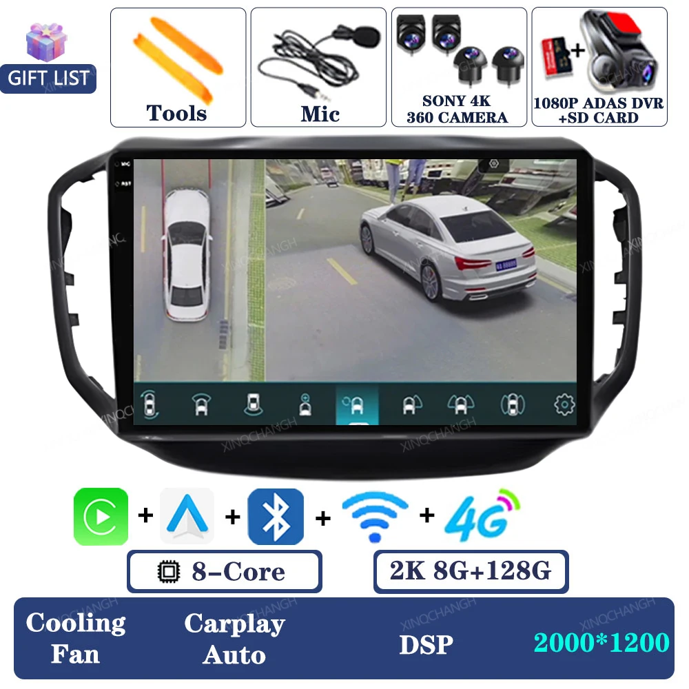 2K 8G-128G 360 DVR