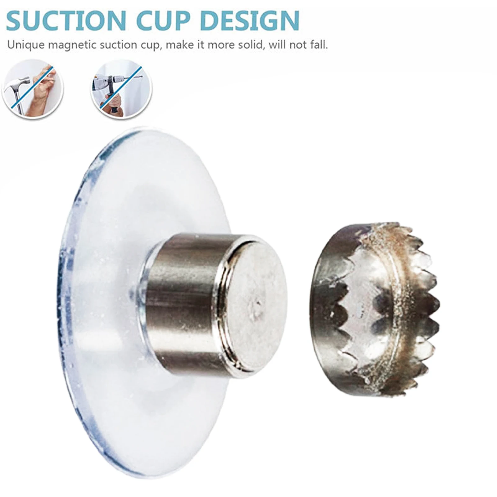 Soap Holder Magnetic Soap Holder Suction Cup Design Wall Mounted Drain Holder