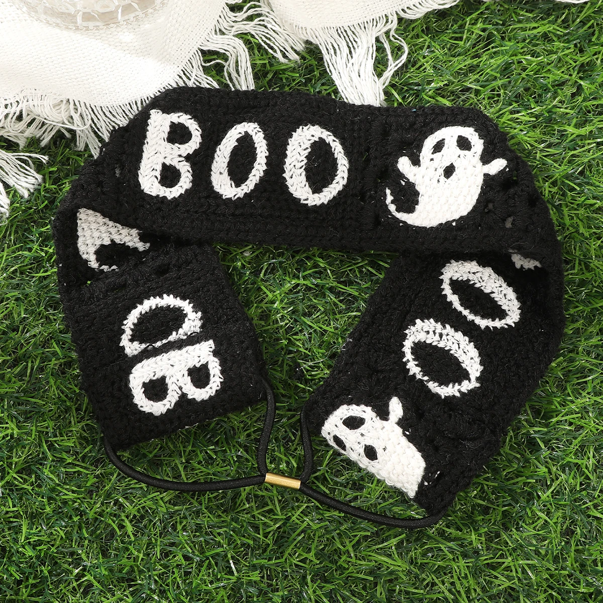 Halloween Hollow Bat Headband Wide Cute Ghost Hair Band Bandage Girls Festival Fashion Headbands Elastic Hair Accessories