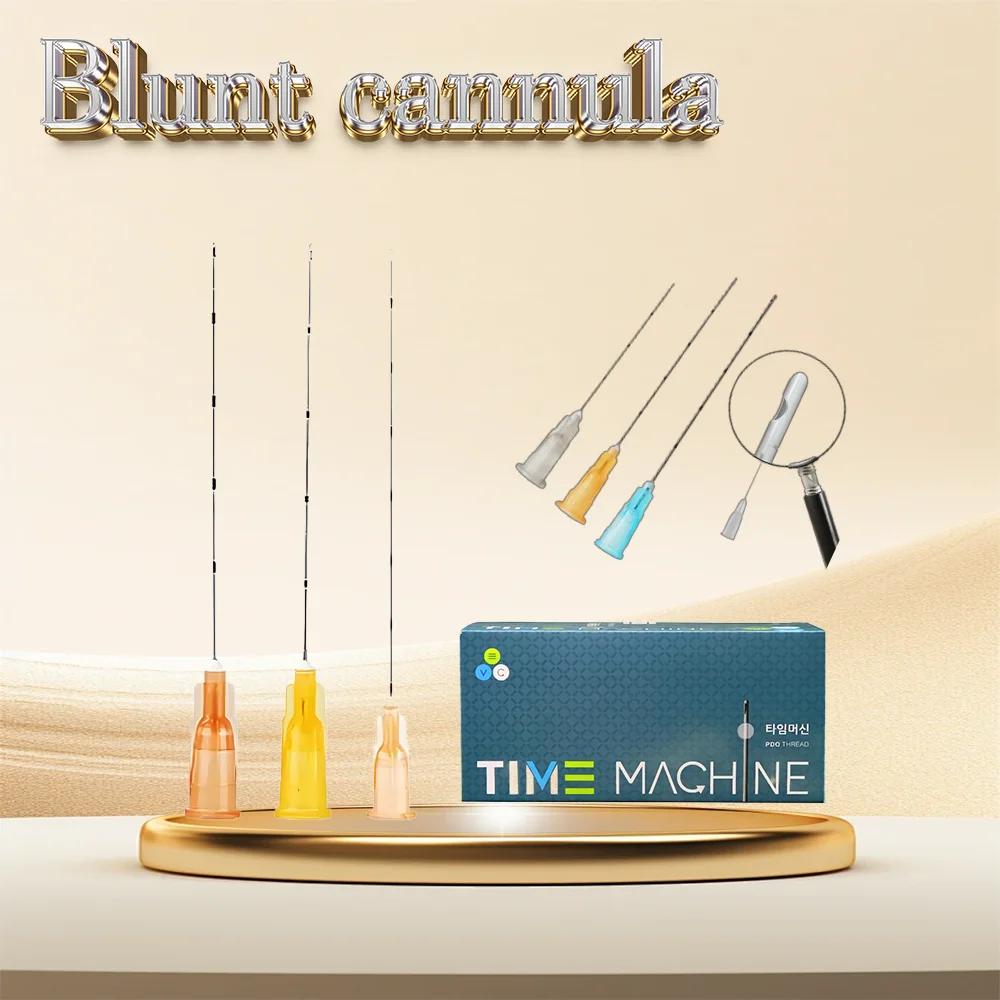 50pcs High Quality Blunt-tip Cannula Korea Manufacturer Supply 22G 50mm 25G 70mm Disposable Blunt Needle for filler
