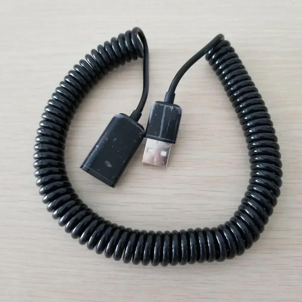 카메라 마우스 장치용 USB 2.0 용수철 텔레스코픽 데이터 익스텐션 케이블, 수-암, 3M