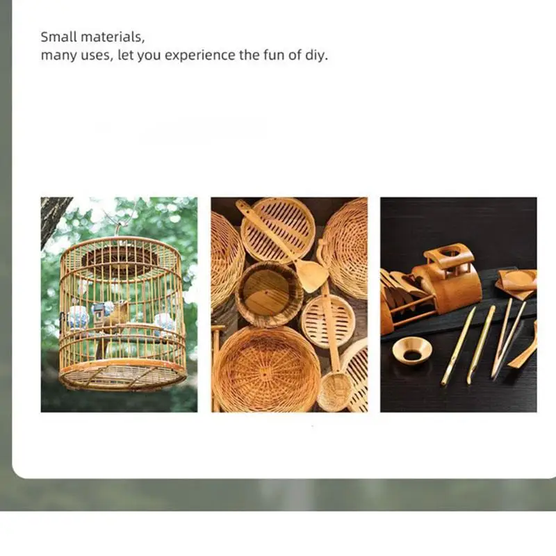 Wood Craft Material 3-8mm Round Wooden Bamboo Sticks DIY Handmade Craft Making Small Wooden Stick