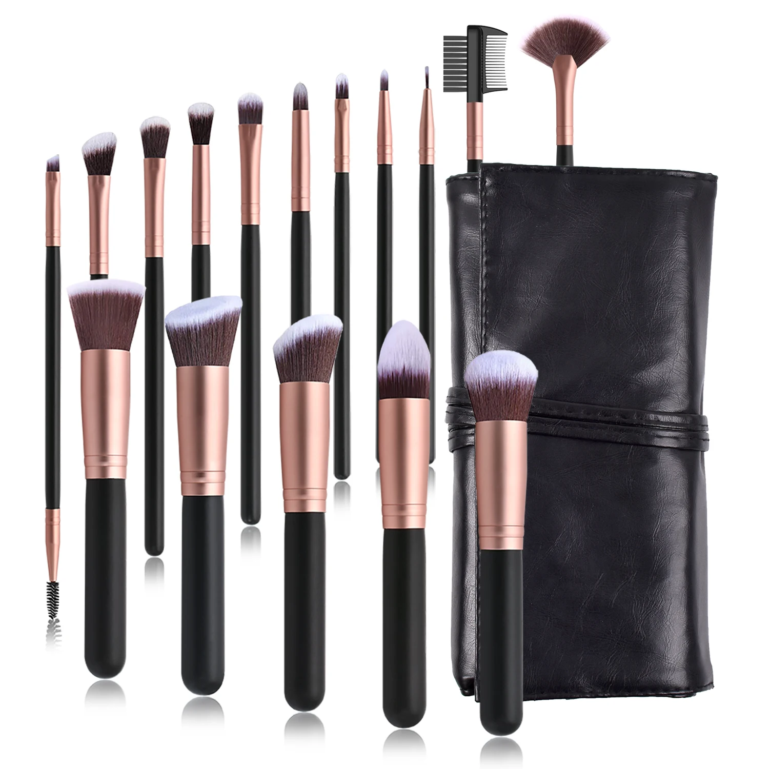 

14/16pcs Professional Makeup Brushes Set with Bag Foundation Eyeshadow Powder Soft Hair Brush Make Up Face Cosmetic Beauty Tools
