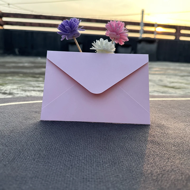 

10pcs/lot Pink Thickened Matte Envelope 250g Kraft High-grade Envelopes for Wedding Invitation Business Postcard Gift Packing