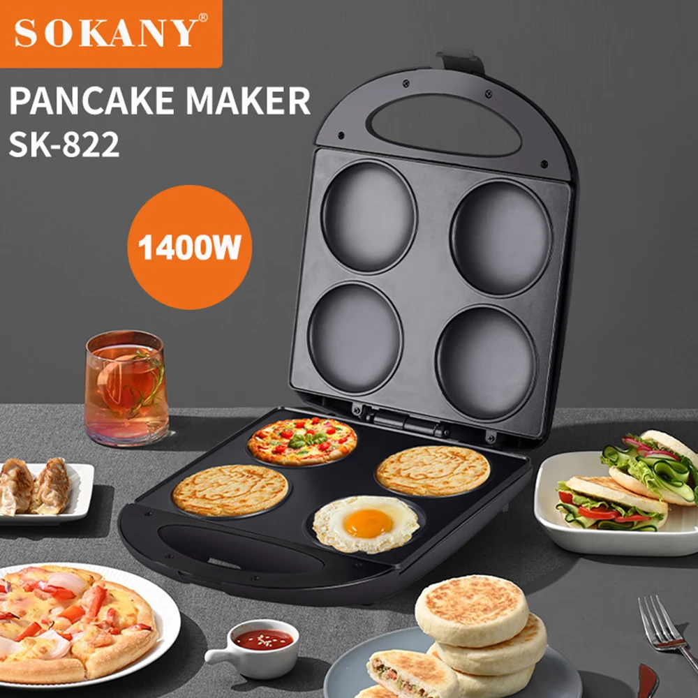 

Mini Pancakes Maker Machine with Non Stick Plates 1400W Small Pancake Griddle for Breakfast Snacks Desserts and More