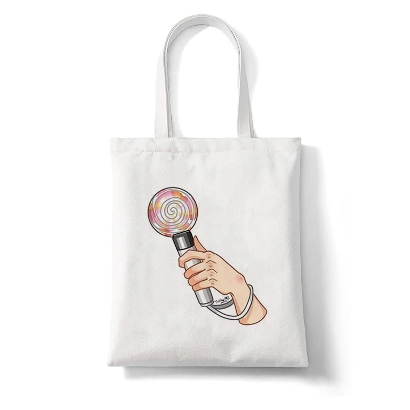 Twice Y2K Esthetics Women Canvas Tote Bag Eco Shopping Bag Large