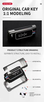 Custodia per chiave Auto in lega Shell per Chery Tiggo 8 Arrizo 5 Pro Gx 5x eQ7 7 2021 2022 Styling portachiavi accessori Auto - Custodia per chiave Auto in lega Shell per Chery Tiggo 8 Arrizo 5 Pro Gx