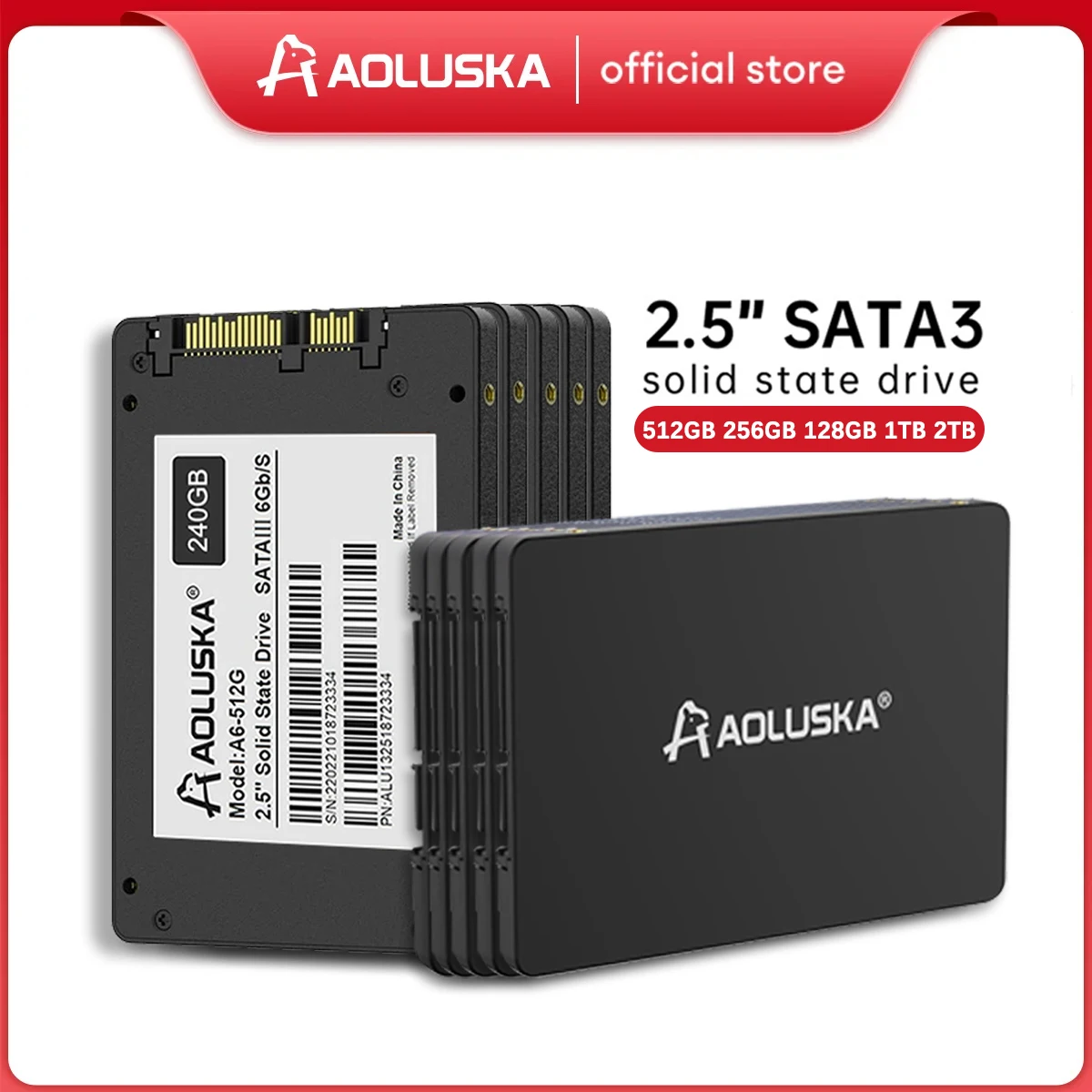 

AOLUSKA 2.5 SATAⅢ SSD 1TB 2TB 500GB 480GB 240GB 120GB Solid State Drive 512GB 256GB 128GB Internal Hard Disk For Laptop Desktop