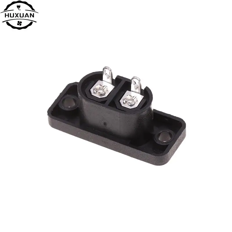 1pc AC 2.5A 250v 8-shaped Plug Socket C8 Male Female Power Outlet Embedded Electric Connector