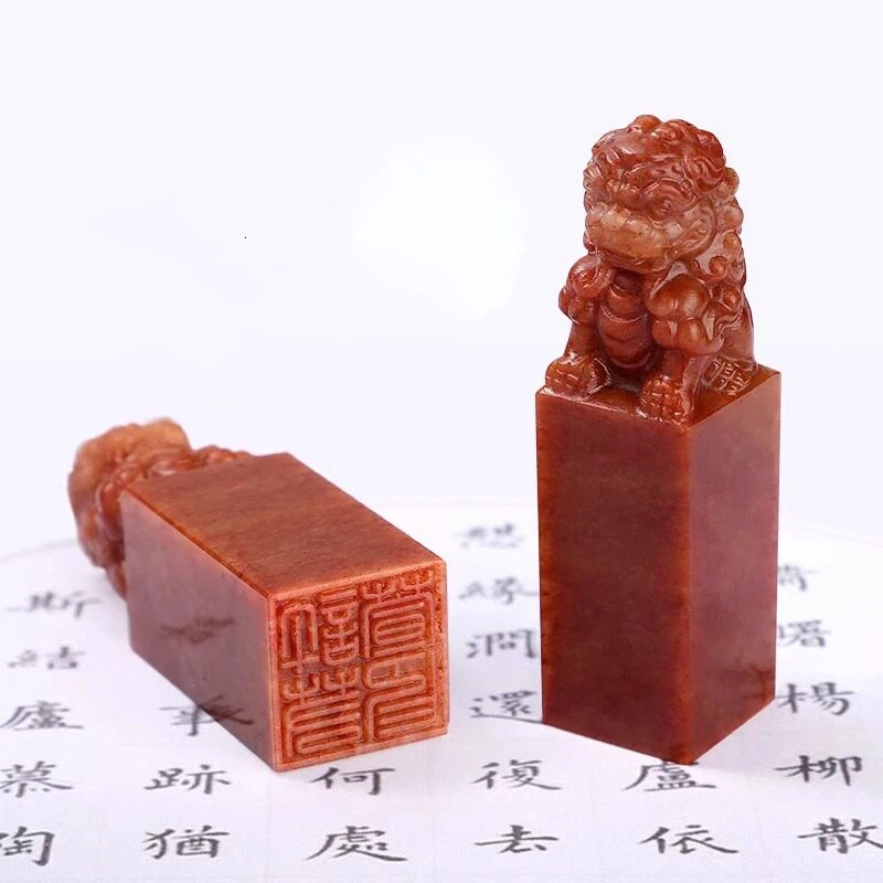 Shoushan Stone Seal Carving 중국 서예 그림 이름 서명 컬렉션 북 아트 맞춤형 맞춤형 스탬프