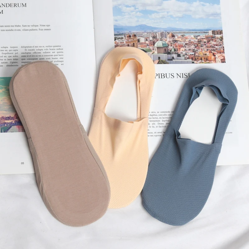 3Pair / Lot 100% Cotton Men Boat Socks Fashion Summer Thin Invisible Sock Breathable Soft Casual Sox High Quality Elastic Sokken