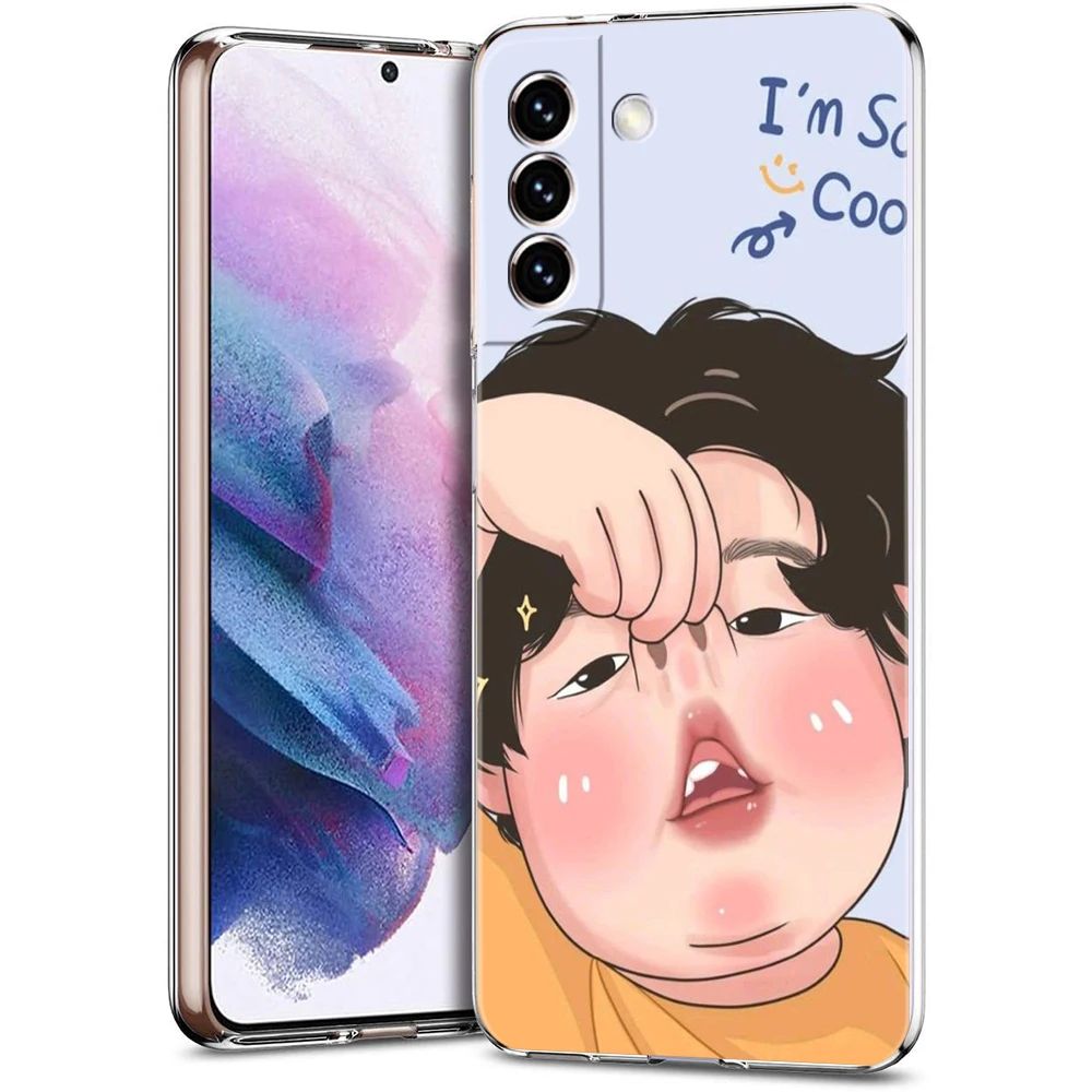 Cartoon Couple Soft Clear Phone Case – Fun & Stylish Protection