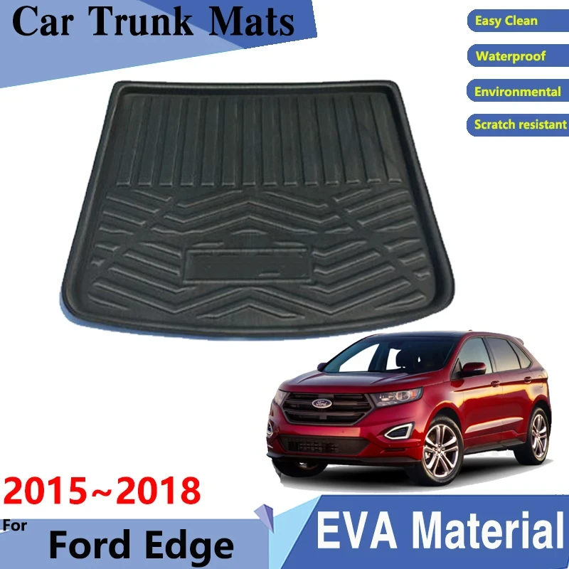 

Car Trunk Mat For Ford Edge Accessories 2015 2016 2017 2018 Rear Cargo Tray Trunk Mat Dirty Resistant Pads Car Accessories