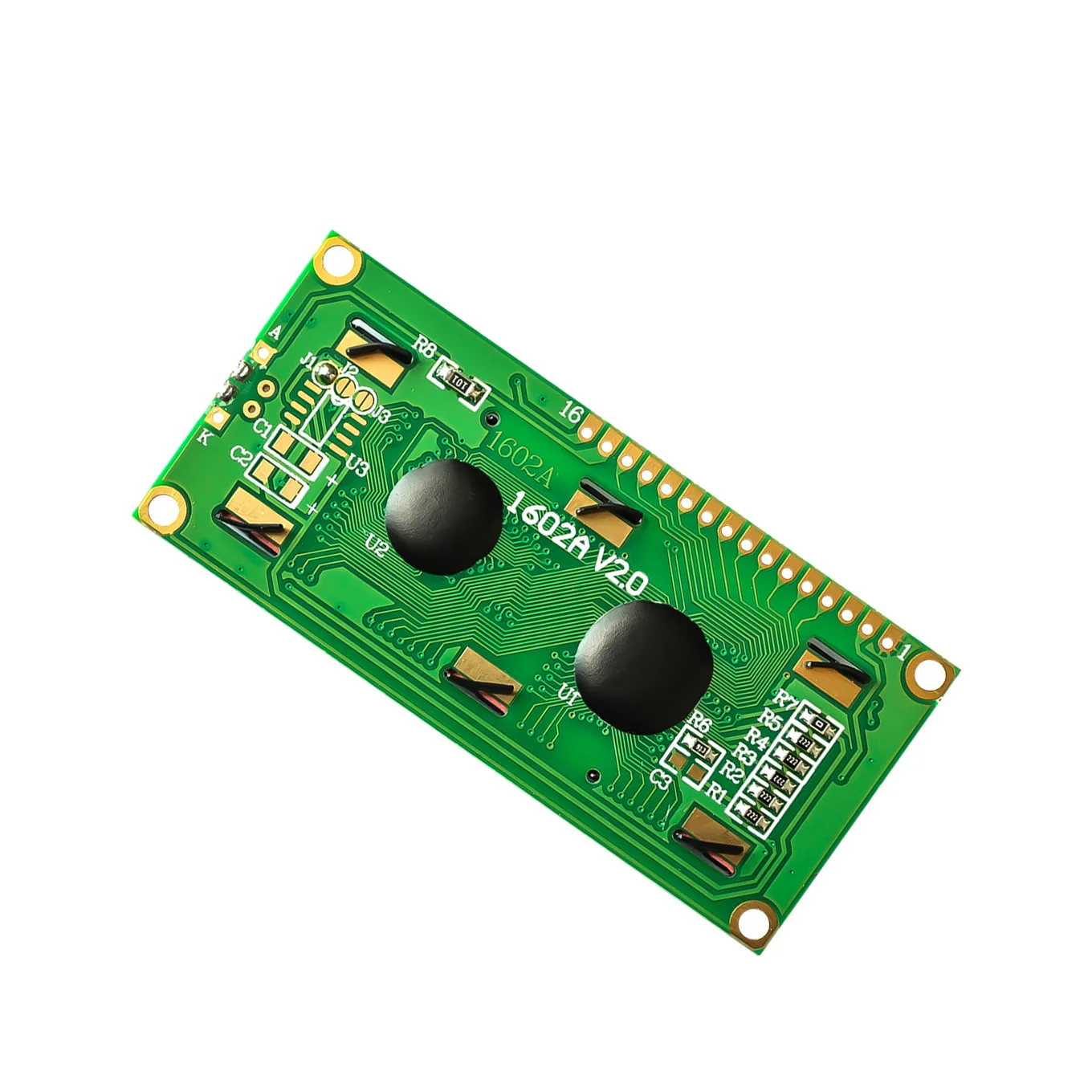 16x2 Green Screen Character LCD Display Module