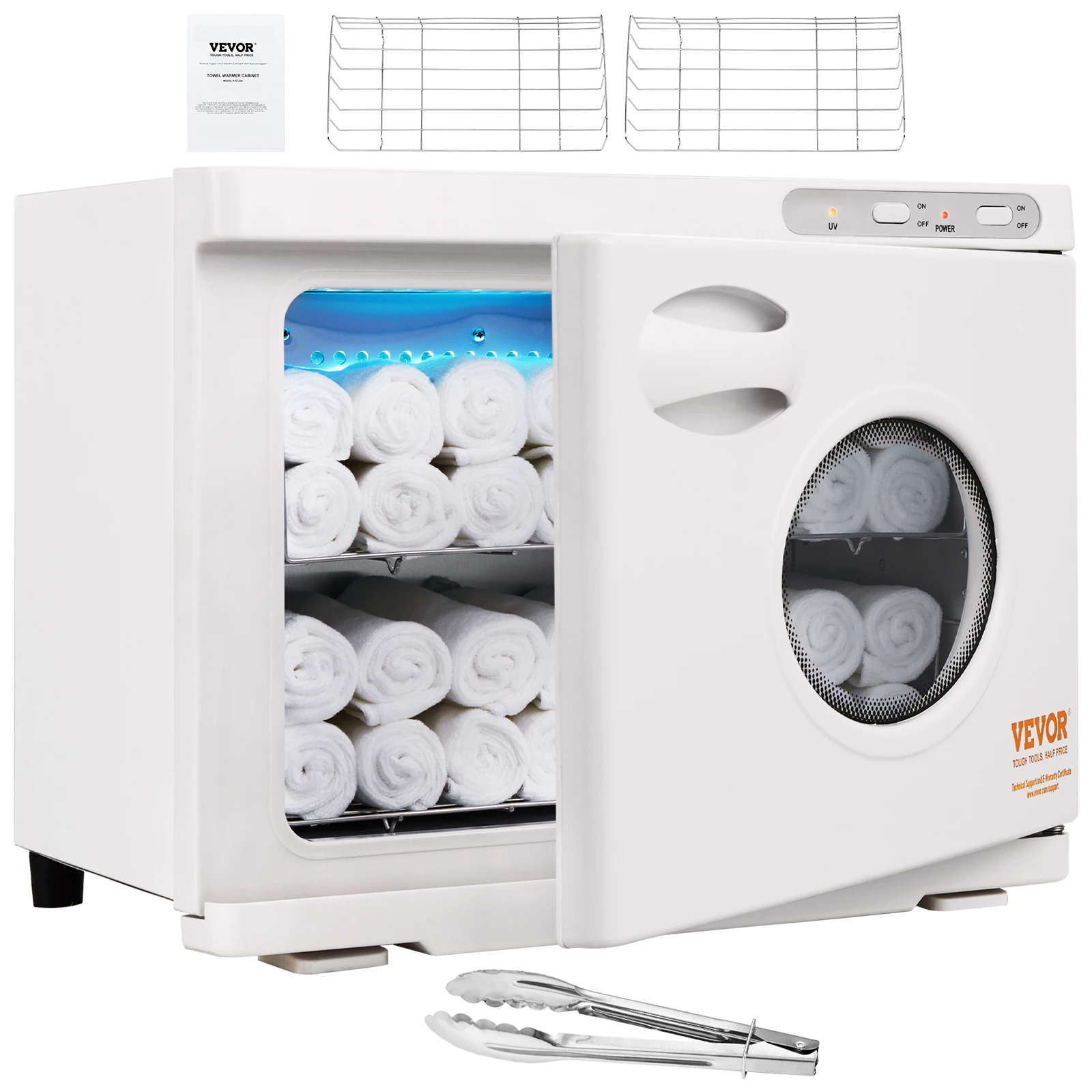 SucceBuy Hot Towel Warmer 8/23L Large Capacity with See Through Window 2-in-1 Quick All-round Heating for Facials SPA Massage Salon 1