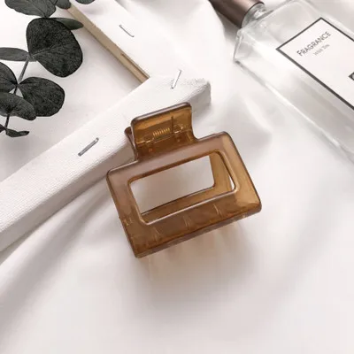 2022 New Claw Clip for Women Tough Colorful Plastic Hair Claw Large Size Hair Clamps Claw Clip Crab Chic Hair Accessories Gift B9-5cm