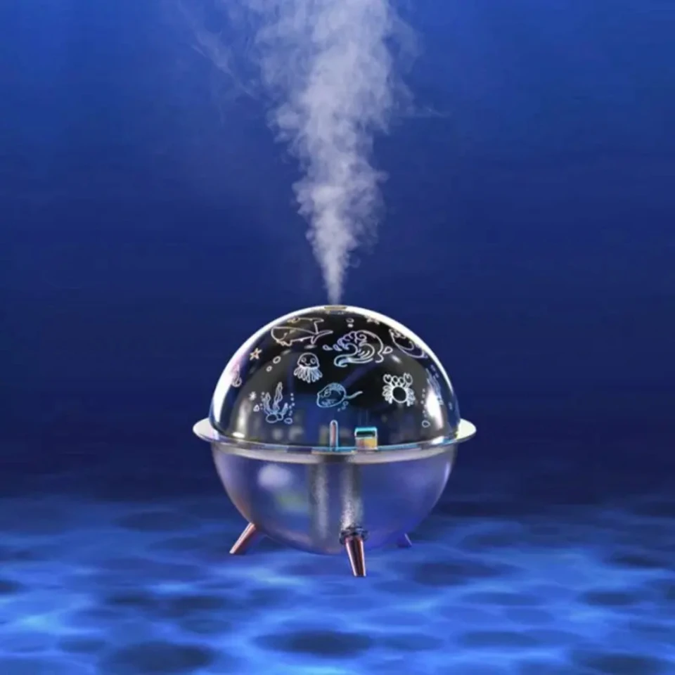 Romantic Mini Projector Lamp Humidifier Air Diffuser