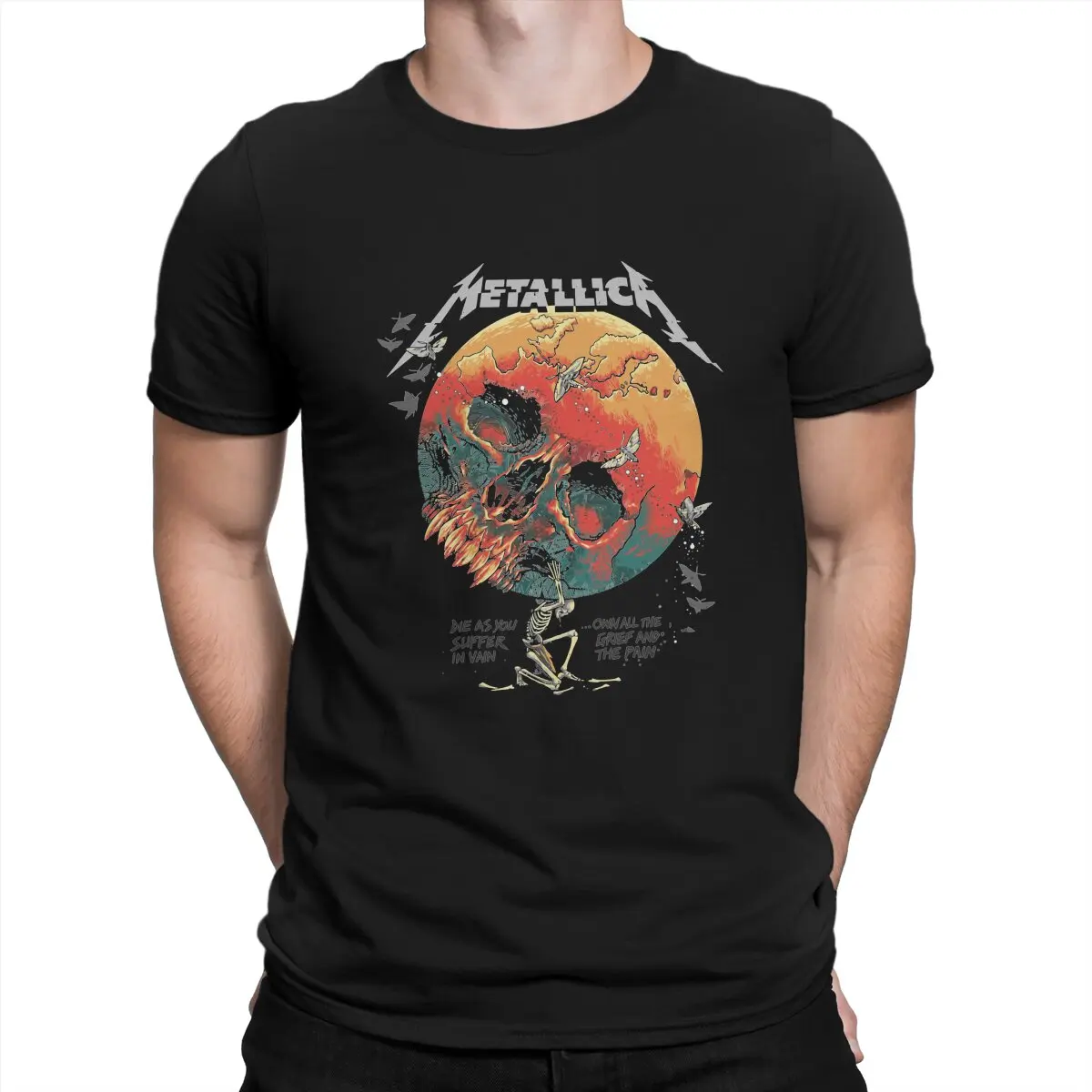 

Men T-Shirt Best Music Funny Tee Shirt Short Sleeve Metal of Lica T Shirt Round Neck Clothing Graphic Printed