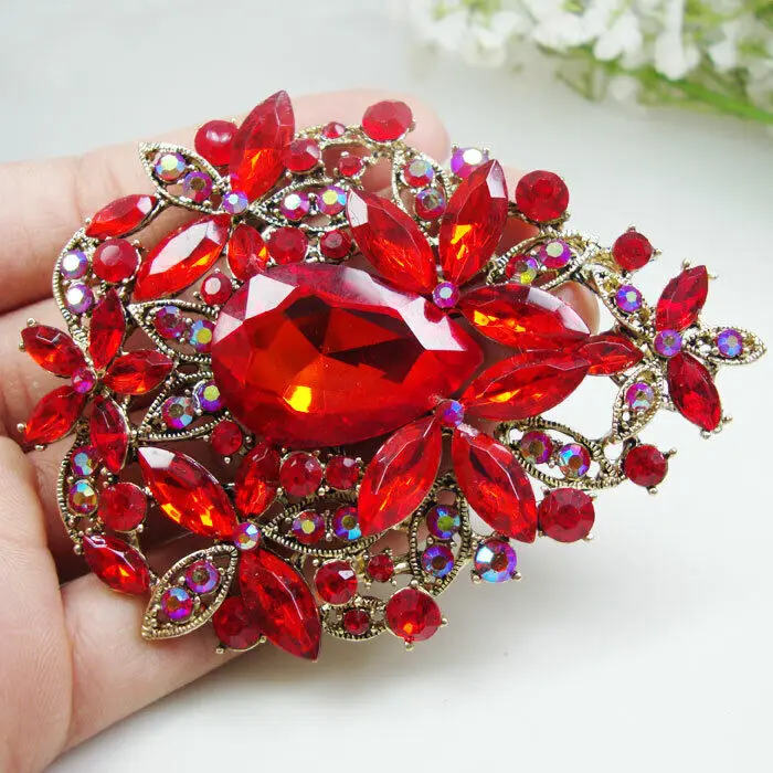 Graziosa Ed Elegante Spilla Art Nouveau, Strass Pavé - Foto 13