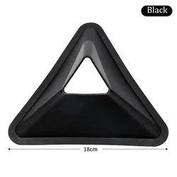 Triangle Agility Training Cones - Set of 10 for Soccer and Sports Practice (Black 10PCS)
