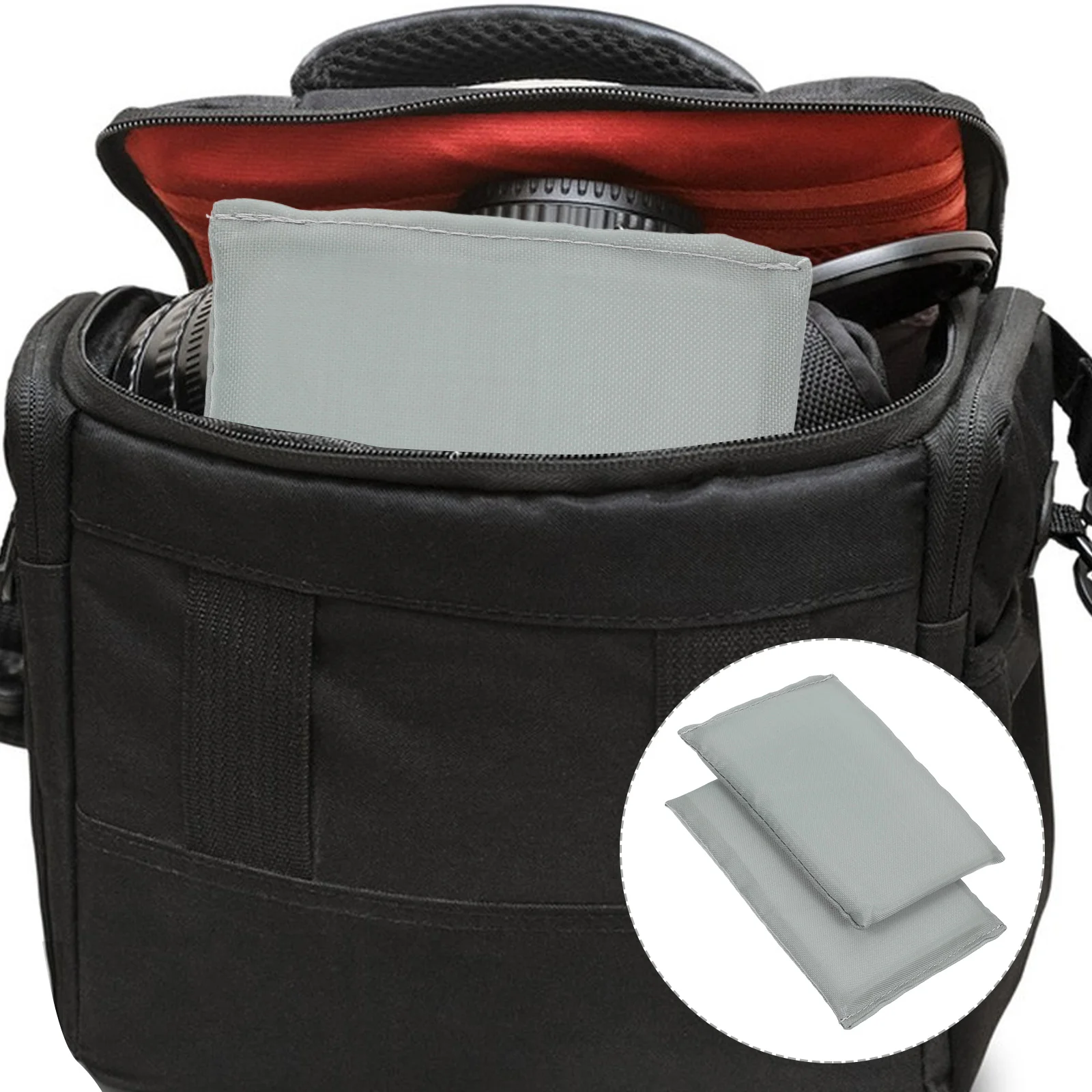 2Pcs Camera Bag Shock Absorbing Pad Foldable ganizer Protective Grey Divider Travel EPE Foam Insert Adjustable Storage