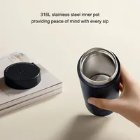 NOUVELLE Bouilloire Électrique Portable MIJIA 2 Tasse Thermos Chauffe-Eau Rapide 350ml Bouilloire Intelligente à Température Isolée Voyage 110V-240V 5