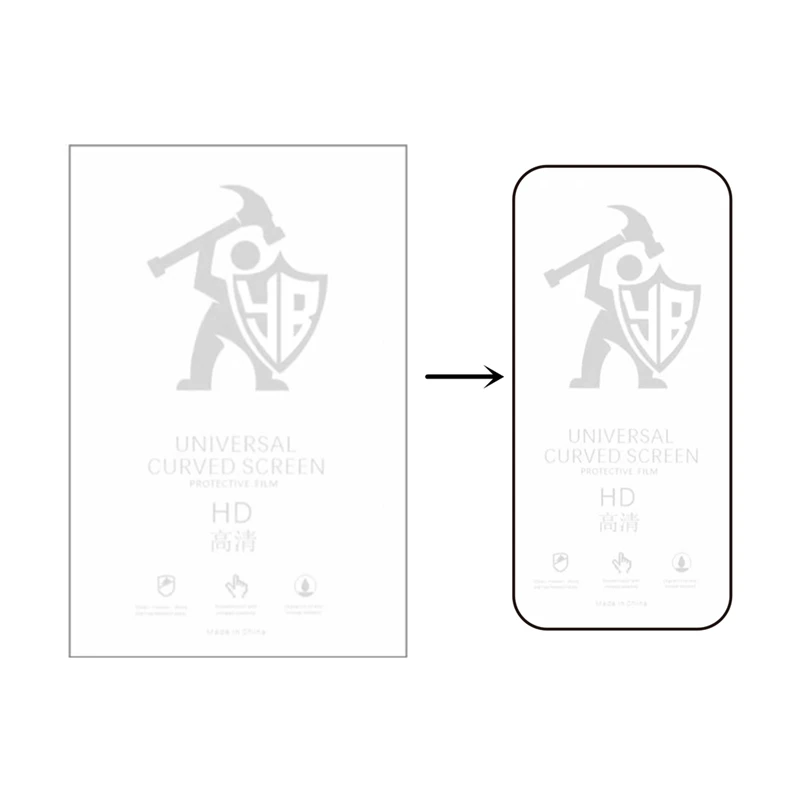 50pcs HD Hydrogel Film For All Phone Protecting Film Cutting Machine TPU Flexible Hydrogel HD Film Clear LCD Screen Protector