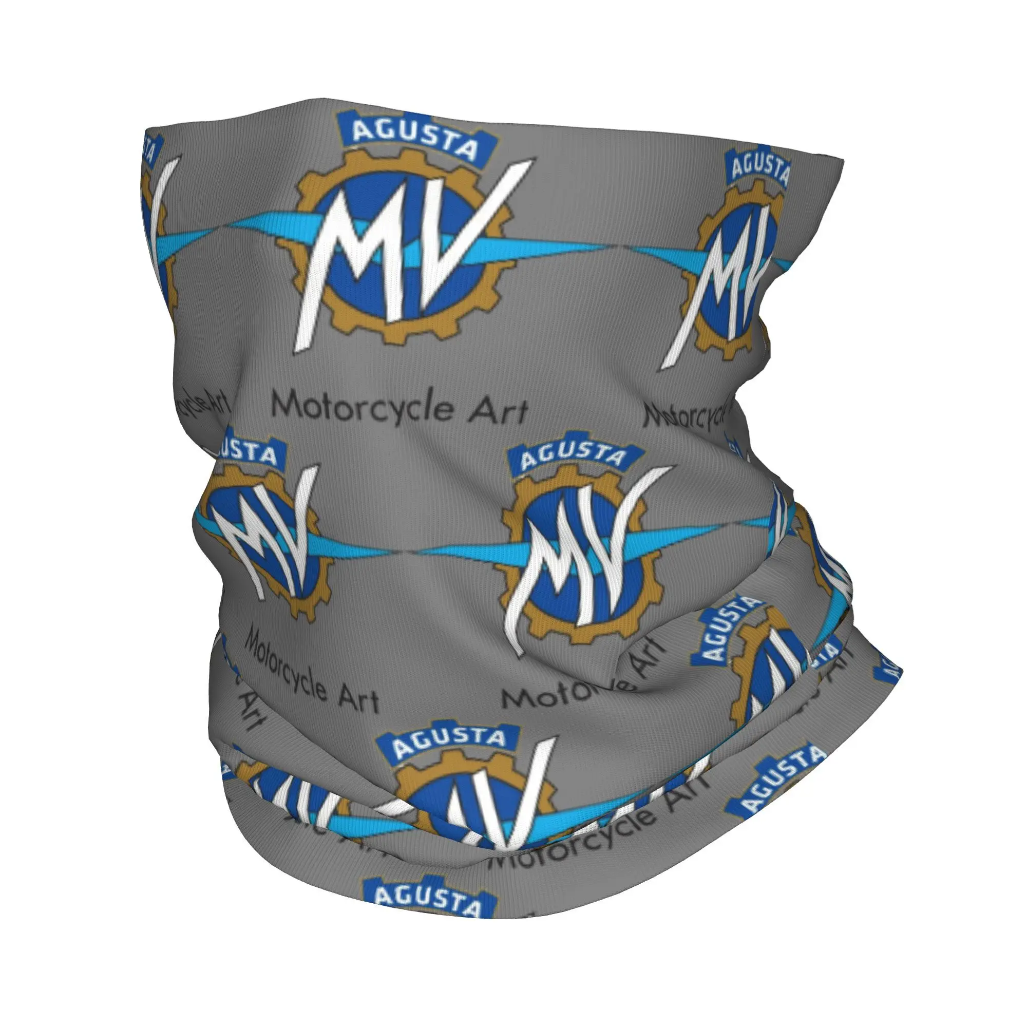 MV Agustas Motorcycle Art Bandana Neck Gaiter for Ski Cycling Men Women Wrap Scarf Balaclava Warmer bandana scarf bandana neck warmer