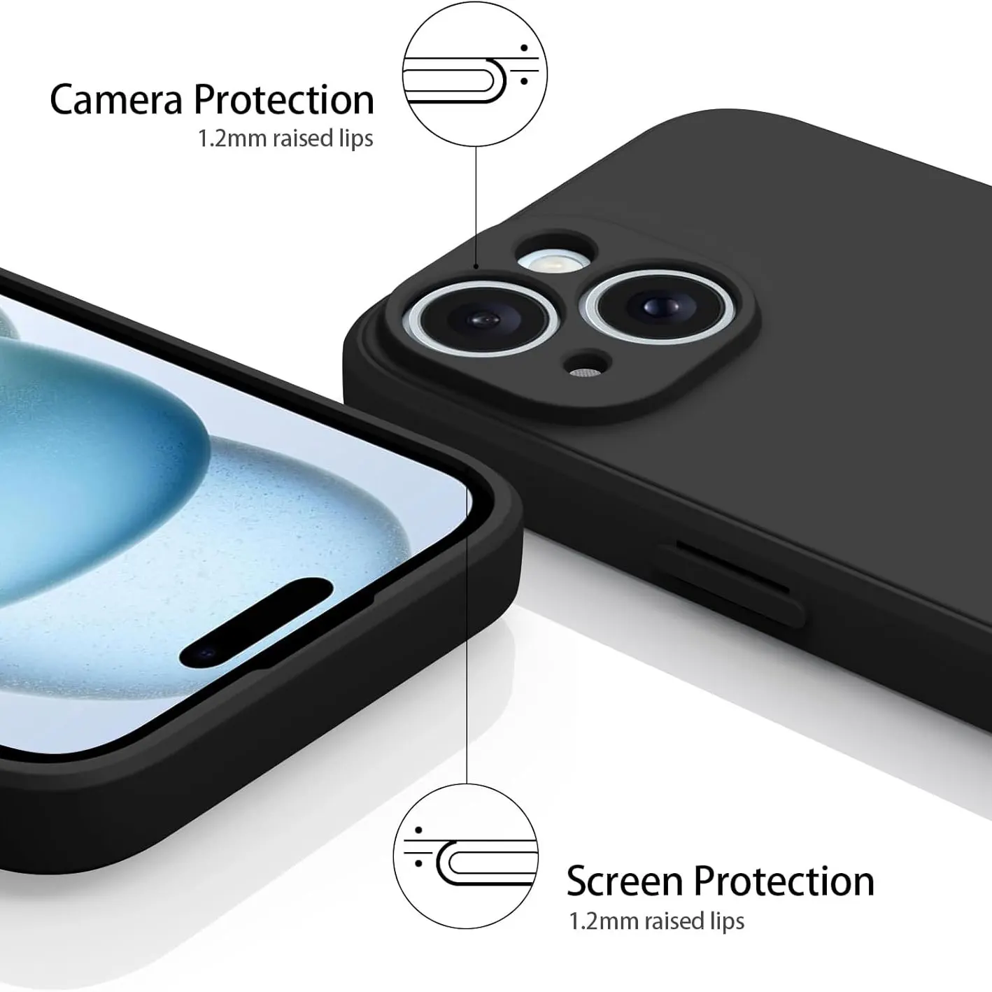 Premium Liquid Silicone Bumper Phone Case - Elegant & Durable Design