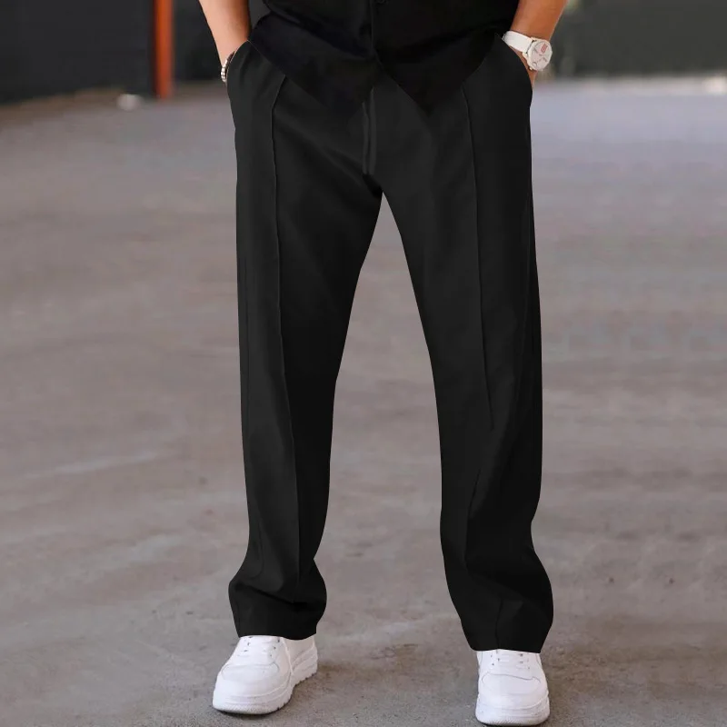 2025 Casual pants Men Straight Thin Pants Fashion Loose Trousers