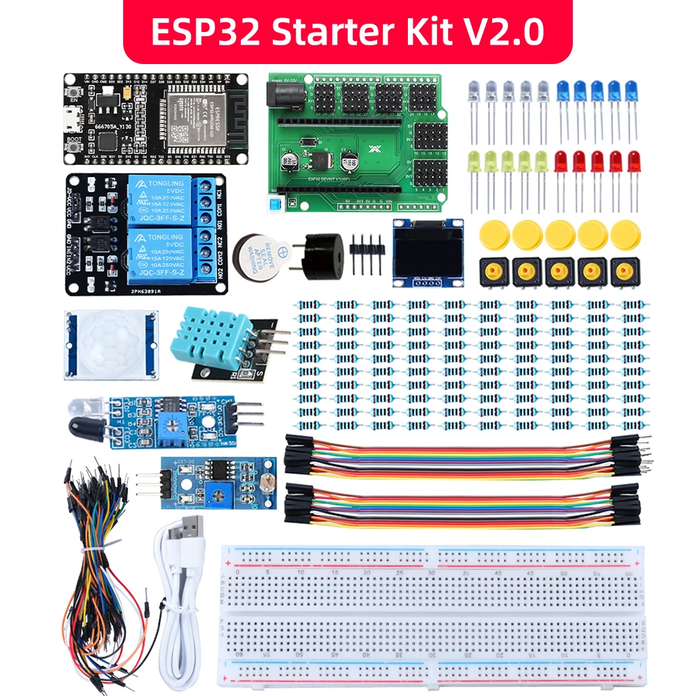 ESP32 Automation Equipment Kit for Arduino Programming Big Public Electronics Electronics Starter Kit ESP Explorer