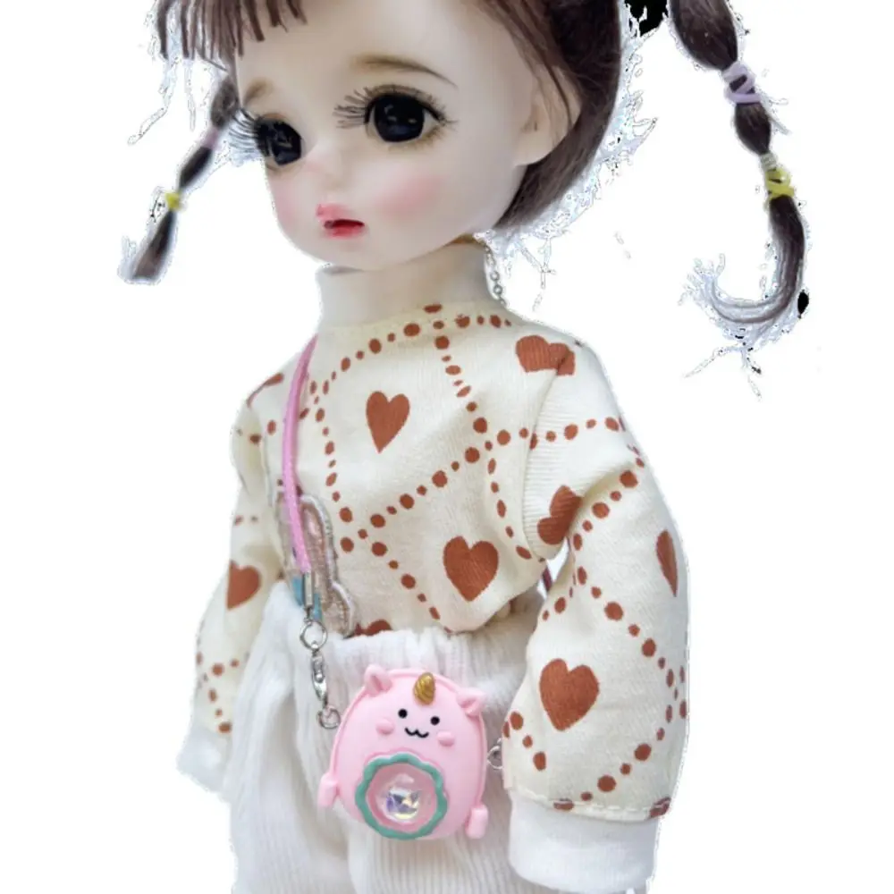 Plastic Doll Shoulder Bag 1/6 1/8 BJD Dolls Bag Colorful Space Backpack For 1/11 OB11 Obitsu11 Dolls DIY Doll Toys Accessories 3