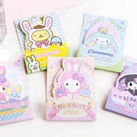 Sanrio Easter eggs Memo Pad Sticky Notes Kuromi Melody Pochacco Cute Stationery Label Notepad Planner Sticker Post School Supply 1