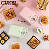 Multifunctional Sandwich Breakfast Machine with Timer Double side Fast Heating Waffle Eggettes Donut Maker Washable Baking Tray 4