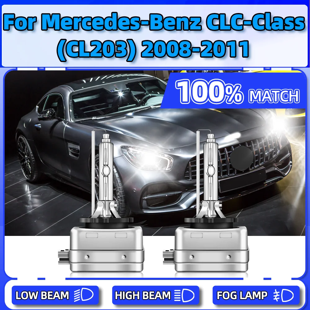 

35W D1S Xenon Headlight Bulbs 6000K Front Lights 20000LM Car Headlamps For Mercedes-Benz CLC-CLASS (CL203) 2008 2009 2010 2011