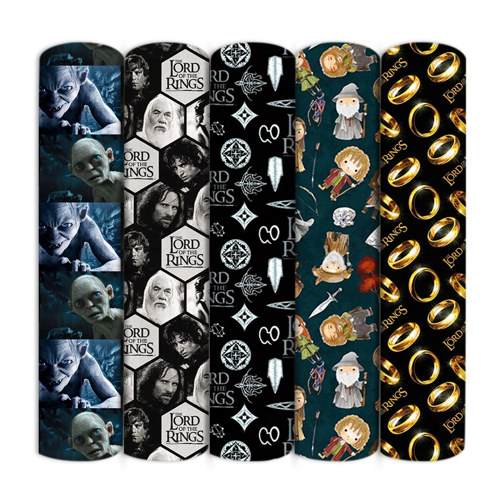 FreeShippingMovieFilmRingsPrintedPolyesterPureCottonMaterial