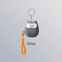 Compact 130dB Safety Siren Keychain for Personal Self - Defense (Grey)