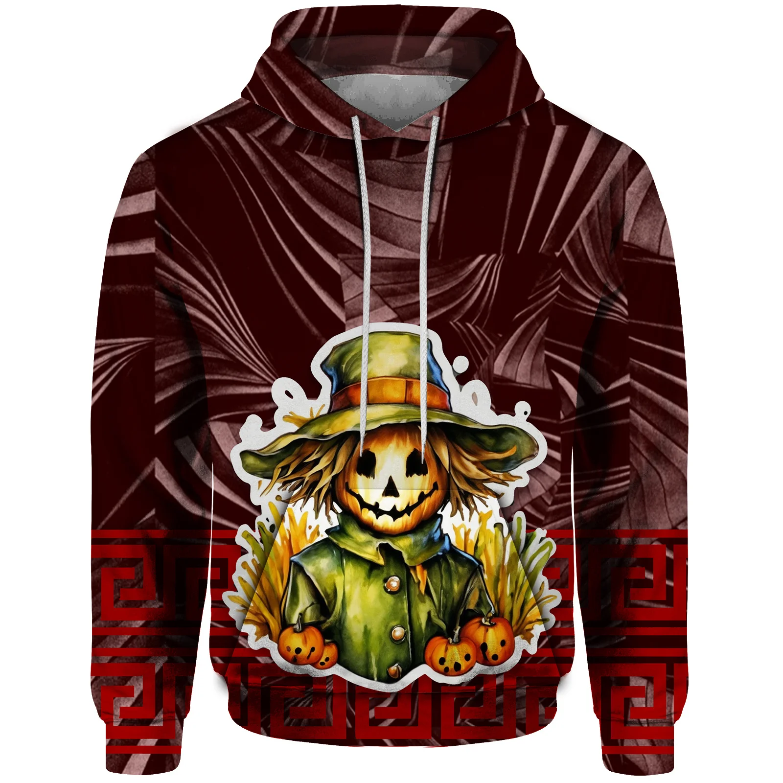 thumbnail image 1 of Sudadera con capucha informal de otoño para hombre, sudadera con capucha con estampado de espantapájaros y monstruos, sudadera de estilo gótico, ropa de calle Harajuku, 1 of 4