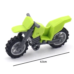 Military Motorcycle and Car Building Blocks - Educational Toys (Light green off - road)