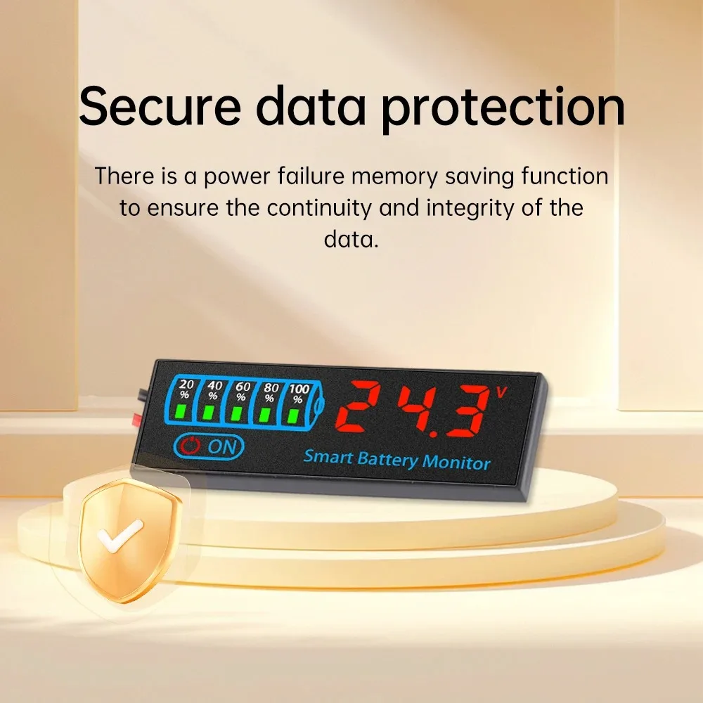 DC 7-40V Universal Battery Level LED Indicator 12V 24V 36V 48V Lead-Acid Lithium Li-po Capacity Voltmeter Charging Tester